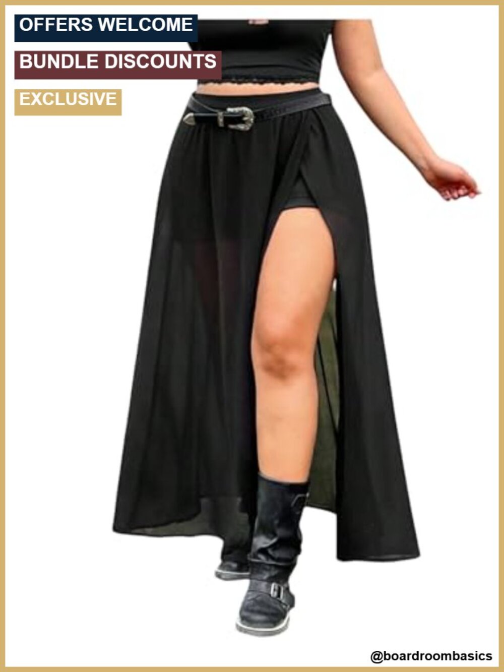 Women's Plus Size Maxi Skirt Sheer Mesh High Waist Wrap A-Line